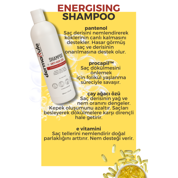 DERMARULE ENERGISING FORMULATION BAKIM ŞAMPUANI - Resim 3
