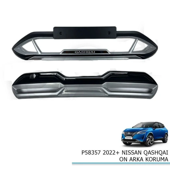 Nissan Qashqai Ön-Arka Tampon Koruması 2022+ Sonrası Uyumlu - 4