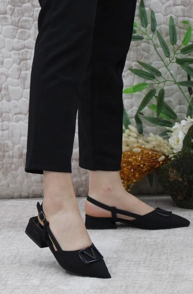 Feles 01-902 V Toka Kadın Babet Ayakkabı - Resim 6