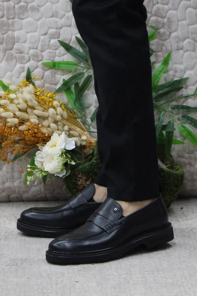 Pierre Cardin 241075 Siyah Hakiki Deri Erkek Loafer Erkek Ayakkabı - 3