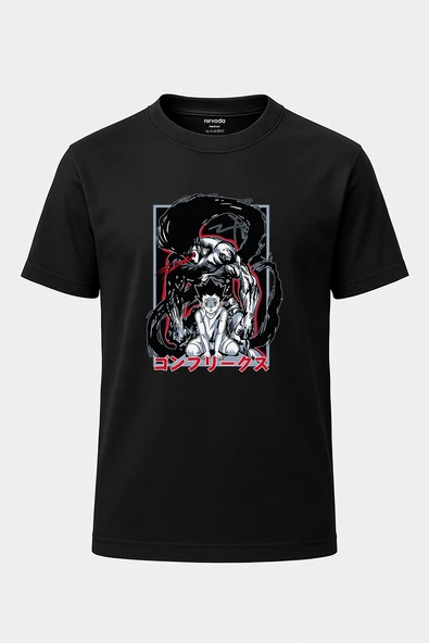 Gon Freecss Hunter x Hunter Baskılı Loose Fit Bisiklet Yaka Unisex Tişört Anime Manga