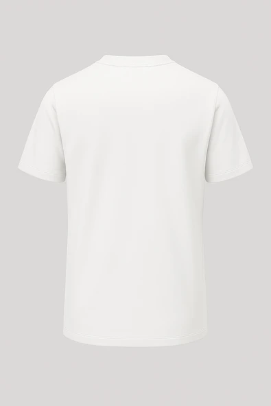 Kurukafa İskambil Baskılı Loose Fit Bisiklet Yaka Unisex Tişört - Resim 6