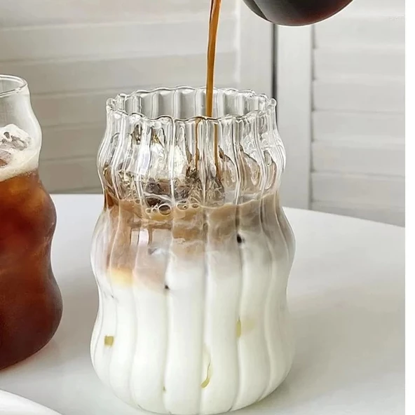 2li Pipetli Kleemeiero Sunum Bardağı Meşrubat Kahve Soğuk İçecek Hediyelik Bardak 500ml - 3