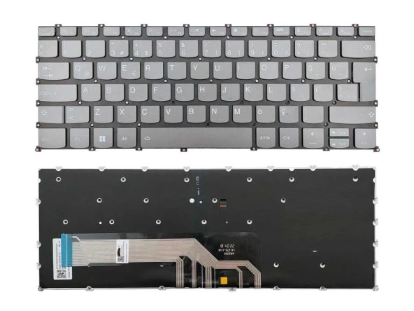 V192020AK1-TR REV.:R0A Notebook Klavye (Füme, Siyah TR) / ışıklı - 2
