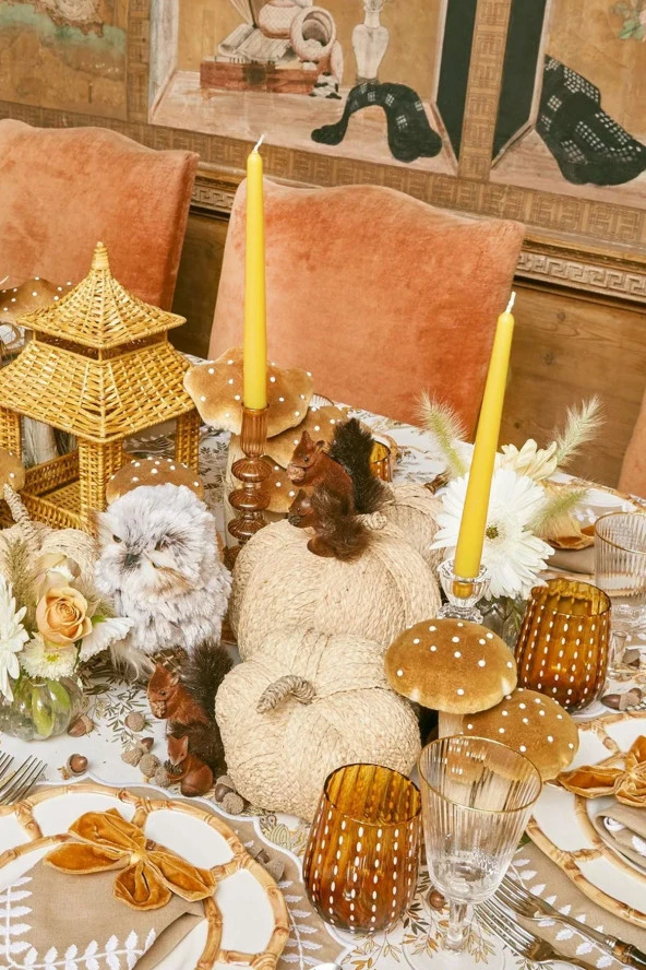 Sanat Sepet İşleri Pastel Renk Konik Şamdan Mum - 4' Lü Set - 2