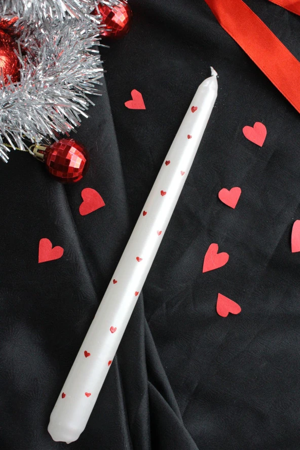 Sanat Sepet İşleri DESENLİ EL YAPIMI ÖZEL TASARIM PİNTEREST ŞAMDAN MUMU - Resim 4