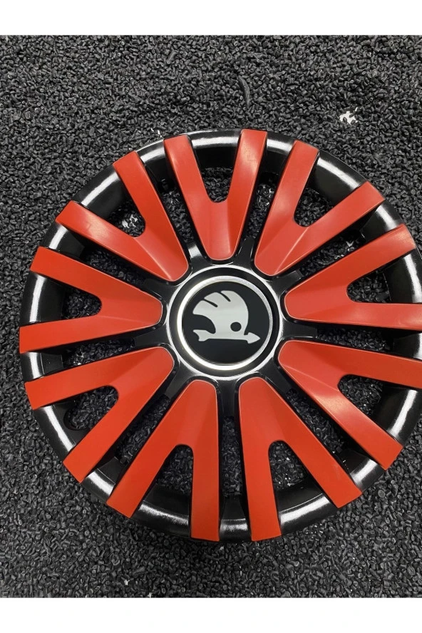 Skoda 13 Inc Kırmızı Renkli Jant Kapağı Kırılmaz 3911k9skoda