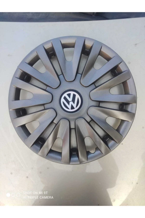 Volkswagen Polo 14 Inc Füme Rengi Kırılmaz 4 Adet Jant Kapağı Arma Ve Kelepçe Hediyeli 4911fümeww