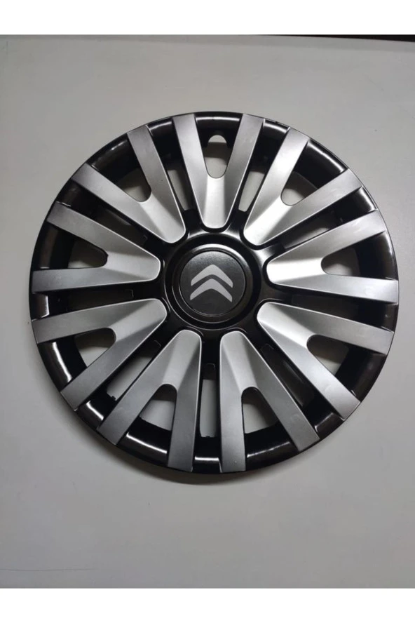 14 Inç Jant Kapağı Citroen Gri Renkli Kırılmaz 4 Adet Amblem 4911G9citroen