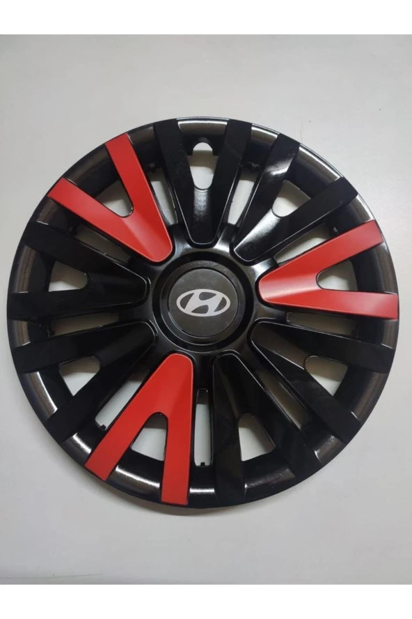 14 Inç Jant Kapağı Hyundai Kırmızı Renkli Kırılmaz 4 Adet Amblem 4911K3hyundai - 1