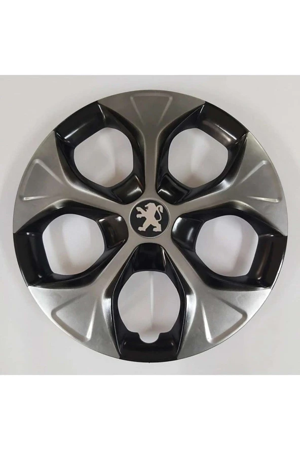 Peugeot 15 Inc Gri Siyah Renkli Jant Kapağı Kırılmaz Pejo 5310Çiftpeugeot