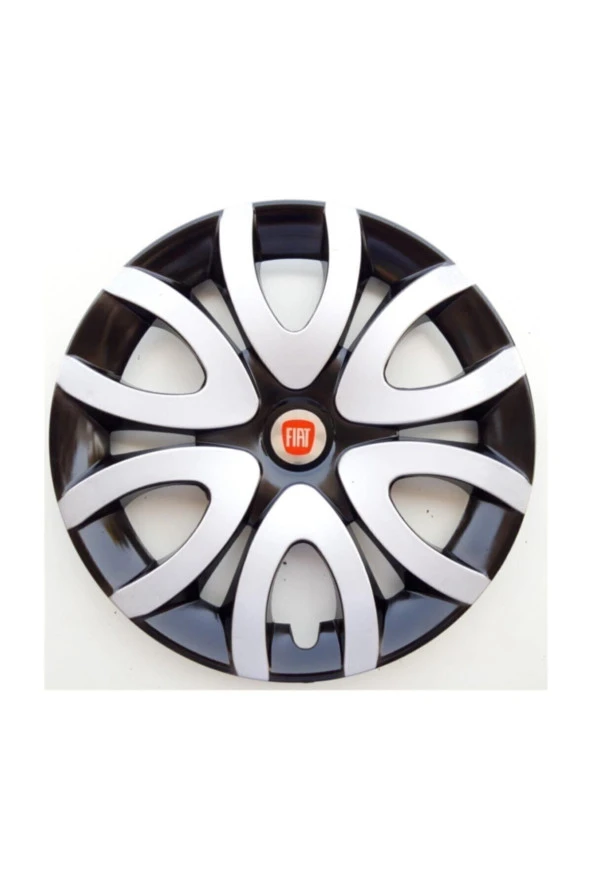 15'' Inç Fiat Jant Kapağı 4 Adet Çelik Jant Görünümlü Renkli - Kırılmaz Esnek 5730G6fiat - 1