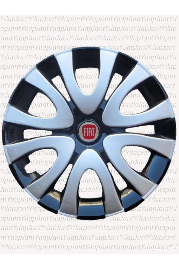 Fiat 15 INC SİYAH-GRİ RENKLİ JANT KAPAĞI KIRILMAZ 5730G6fiat