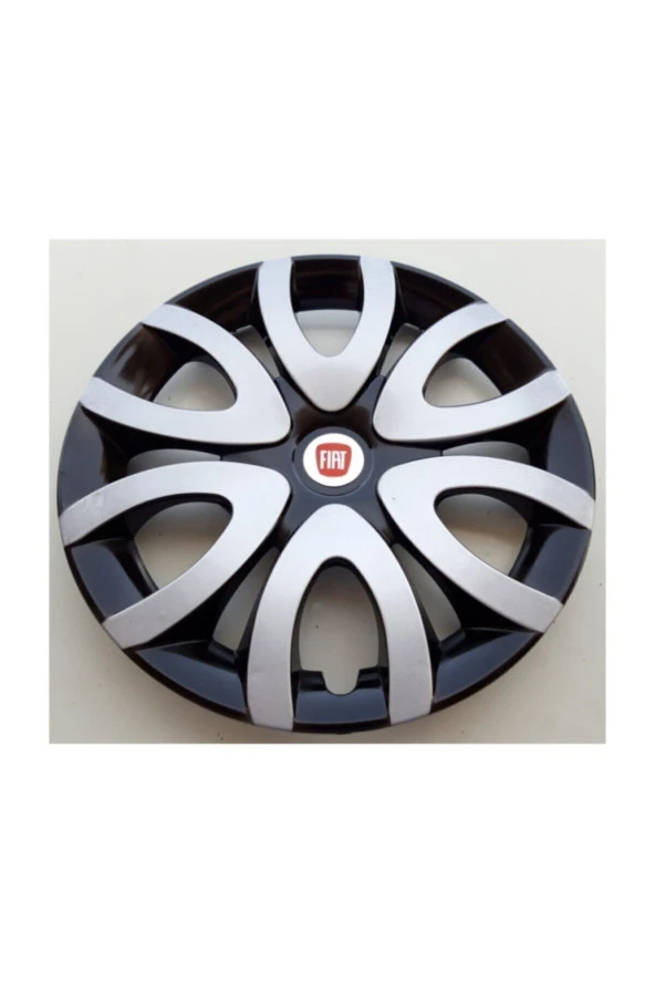 15'' Inç Fiat Jant Kapağı 4 Adet Çelik Jant Görünümlü Renkli - Kırılmaz Esnek 5730G6fiat - 2