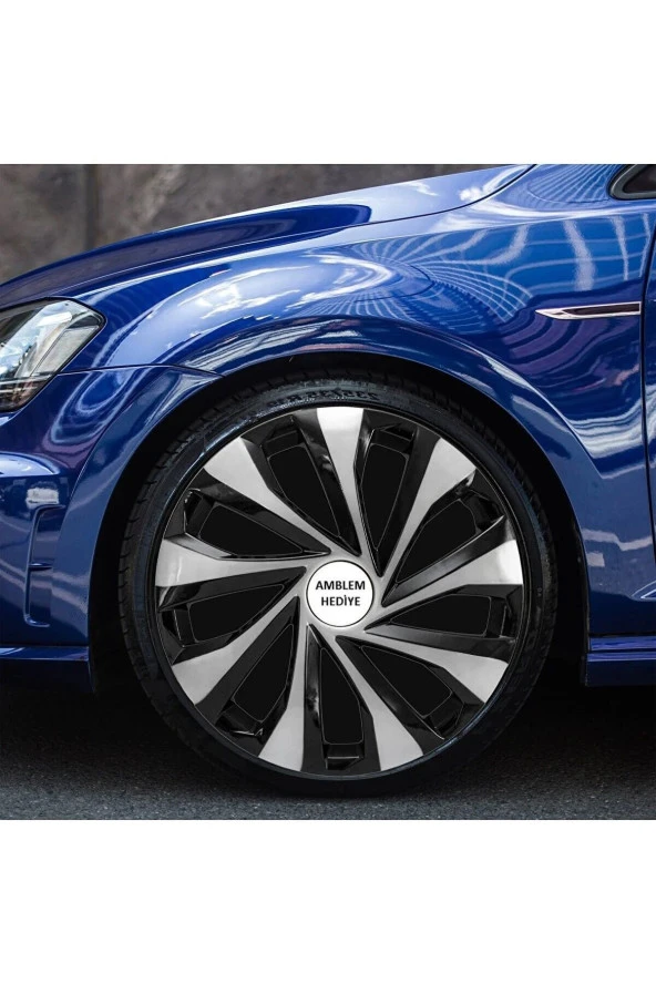 Renault Symbol Uyumlu 15 Inç Piano Black Siyah Renkli Jant Kapağı 4 Adet 5810Çiftrenault