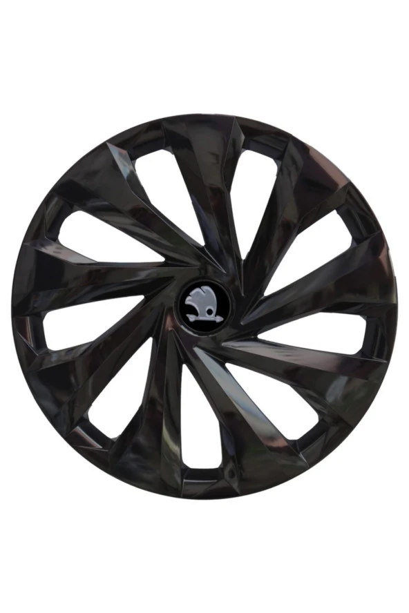 Skoda Fabia 15'' Inç Uyumlu Siyah Jant Kapağı 4 Adet 1 Takım 1002 Siyah 5810syhskoda