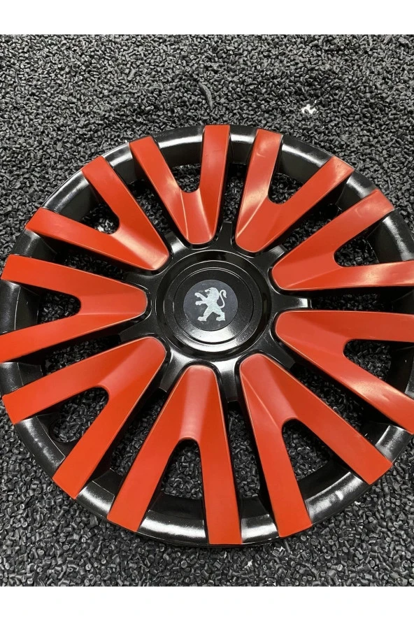 Peugeot 15 Inc Kırmızı Renkli Jant Kapağı Kırılmaz Pejo 5911K9peugeot