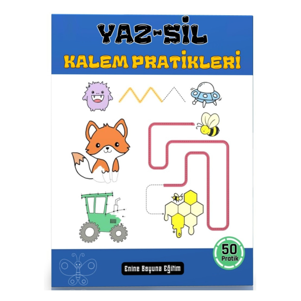 YAZ-SİL Kalem Pratikleri Kitabı (50 Süper Etkinlik) ürün görseli 1