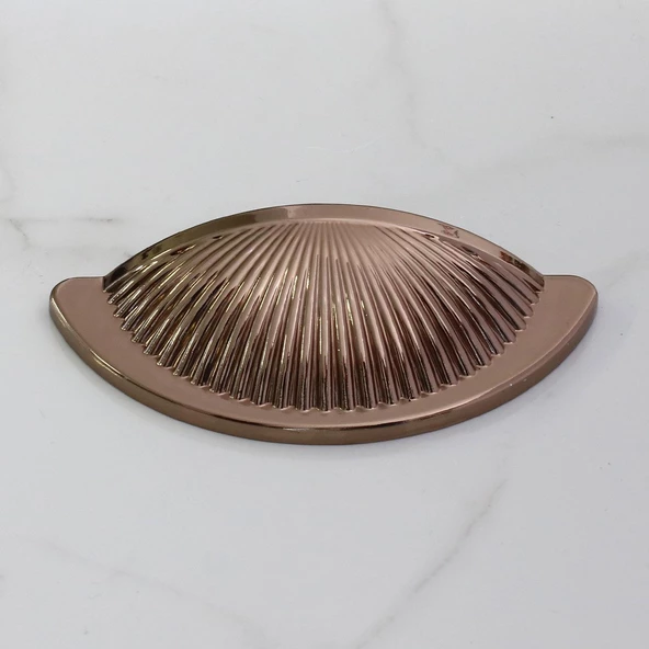 Yelken Midye Çanak 64 mm Düğme Bronz Mobilya Mutfak Dolabı Çekmece Dolap Kulpları Kulpu Kulb - 7