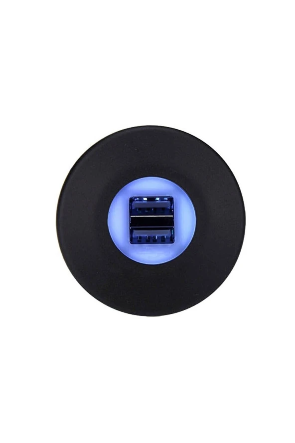 Çift Usb Işıklı Araç Şarj Soketi 12-24v 4.2a