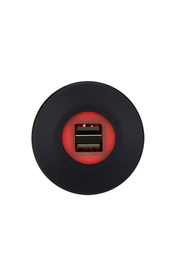 Çift Usb Işıklı Araç Şarj Soketi 12-24v 4.2a