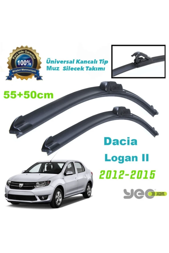 Dacia Logan Iı Aeroflex Muz Silecek Takımı 2012-...