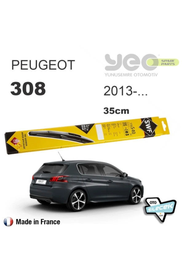 Peugeot 308 Arka Silecek 2013-...