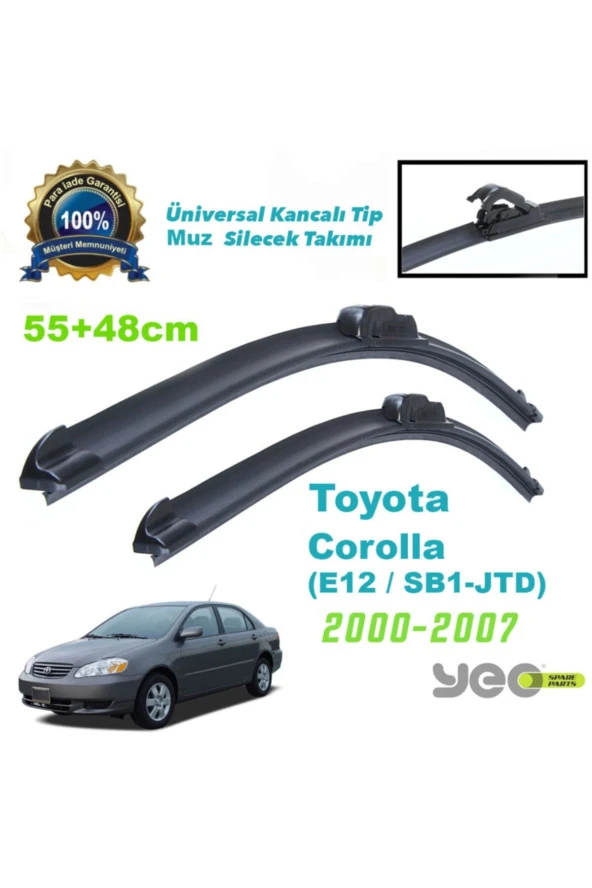 Toyota Corolla [e12] (2000-2007) Muz Silecek Takımı Aeroflex