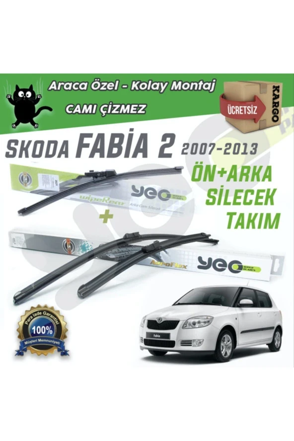 Skoda Fabia 2 Ön & Arka Silecek Takımı 2007-2013