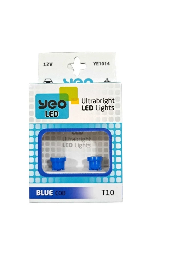 T10 Dipsiz Led Cob Mavi