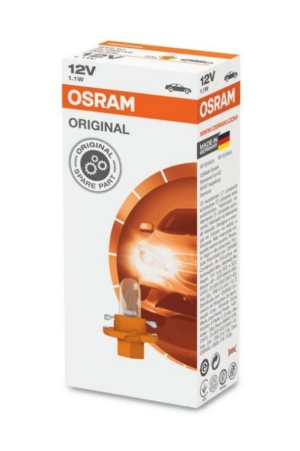 12v 1.12w Soketli Gösterge Ampulü 10 Adet  2473 Mfx6 10x