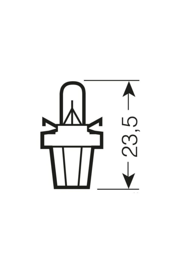 12v 1.2w Mavi Soketli Gösterge Ampulü 10 Adet 2721 Mfx - 3