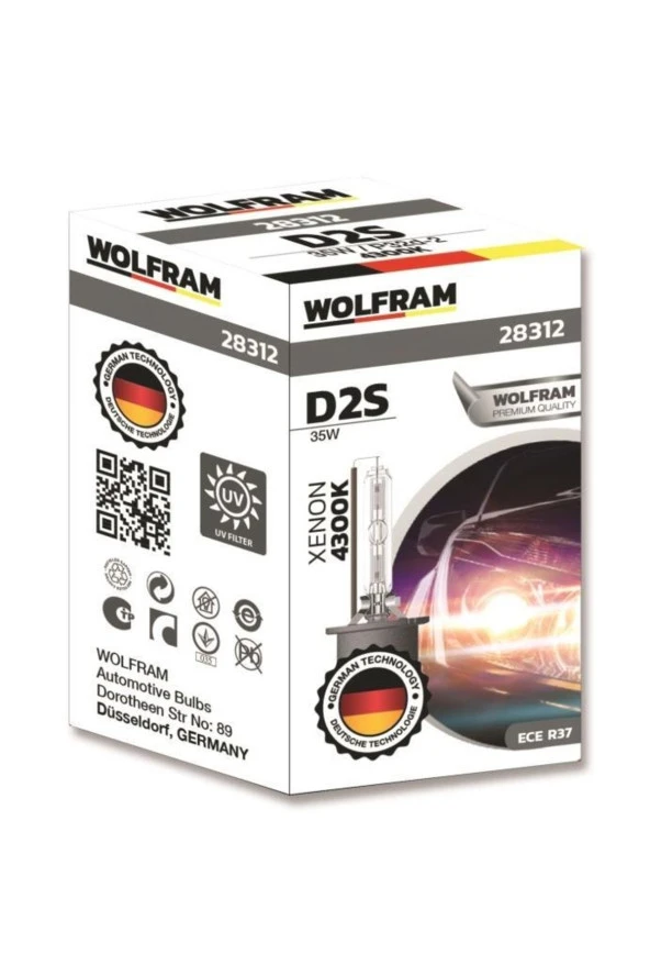 Wolfram D2s 4300k Oem Xenon Far Ampulü Fazla Işık Made In Germany