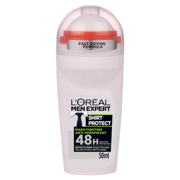 Loreal Paris Men Expert Shirt Protect Anti-Perspirant Erkek Roll-On Deodorant 50 ml
