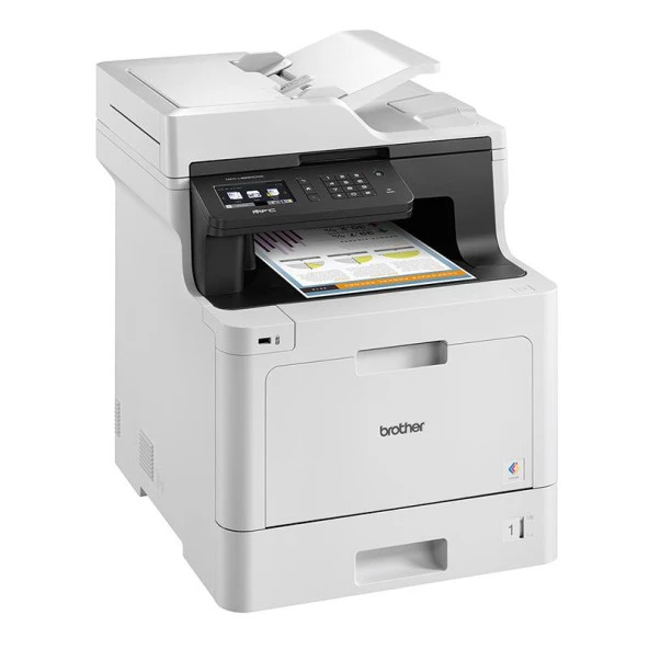 Brother MFC-L8690CDW Renkli Laser Yazıcı, Tarayıcı, Fotokopi, Fax, Wi-Fi - 3