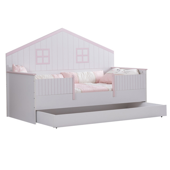 Setay Brüksel Yavrulu Montessori Yatak Karyola - Pembe 90x190 cm - 3