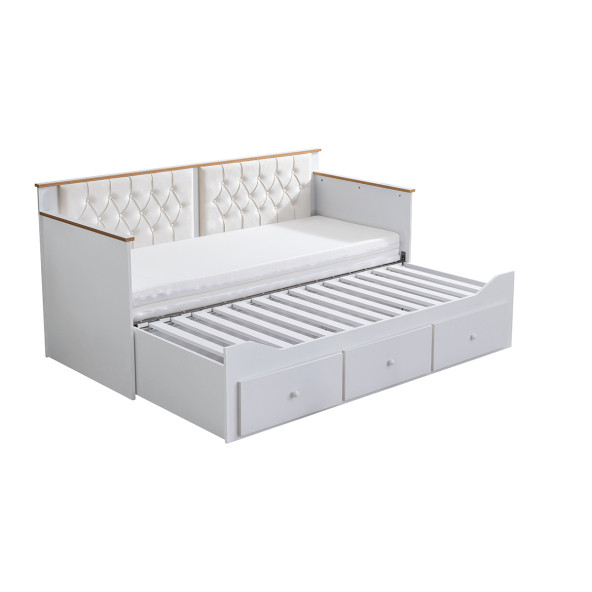 Setay Alaçatı Divan Karyola Çekmeceli Açılır Çift Kişilik + Soft Yatak 80x200 - 3