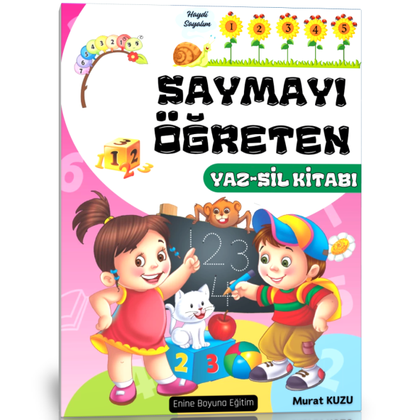 Saymayı Öğreten YAZ-SİL Kitabı (1-20)