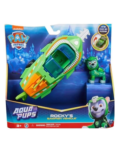 Paw Patrol Aqua Temalı Araçlar Rockys Sawfısh Vehicle 20139009