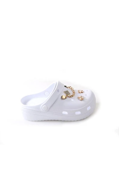 Papuçcity Apella E-800 Orto pedik Yüksek Taban Hastane Plaj Kadın Taşlı Eva Terlik - 8