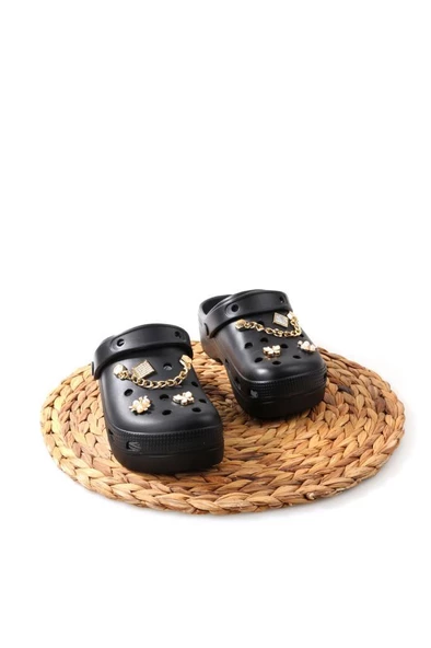 Papuçcity Apella E-800 Orto pedik Yüksek Taban Hastane Plaj Kadın Taşlı Eva Terlik - 9