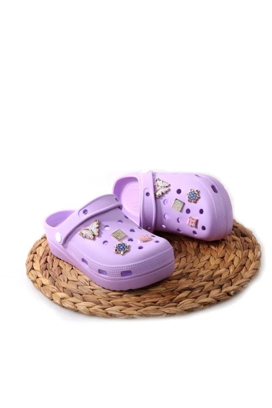 Papuçcity Apella E-800 Orto pedik Yüksek Taban Hastane Plaj Kadın Taşlı Eva Terlik - 2