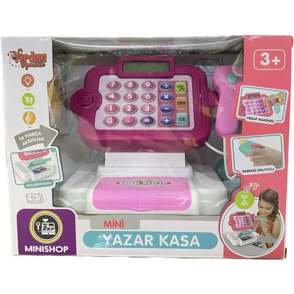 Sesli ve Işıklı Dokunmatik Yazarkasa Kız Çocuk Oyuncağı - 2