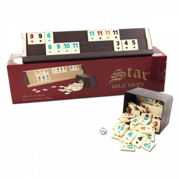 Star Gold Ahşap Okey Takımı - 2