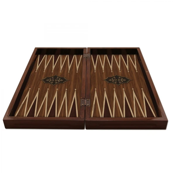 Antik Ceviz Mdf Kasalı Tavla + Oyun Kağıdı - 4