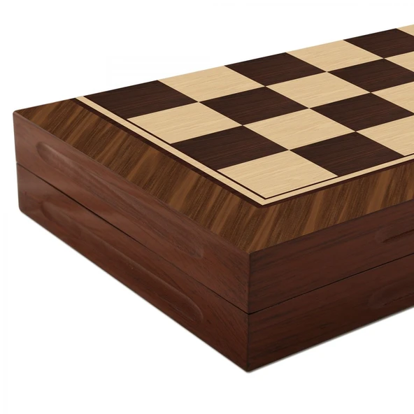 Antik Ceviz Mdf Kasalı Tavla + Oyun Kağıdı - 3