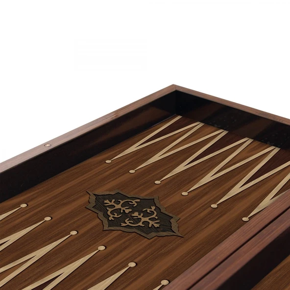 Antik Ceviz Mdf Kasalı Tavla + Oyun Kağıdı - 5