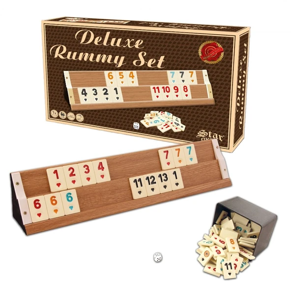 Star Deluxe Ahşap Okey Takımı Okey Takımı 1. Sınıf Okey Seti - 2