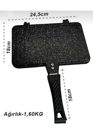 Ocak Üstü Tost Makinesi Iç Dış Granit Kamp Tost Makinesi - 6