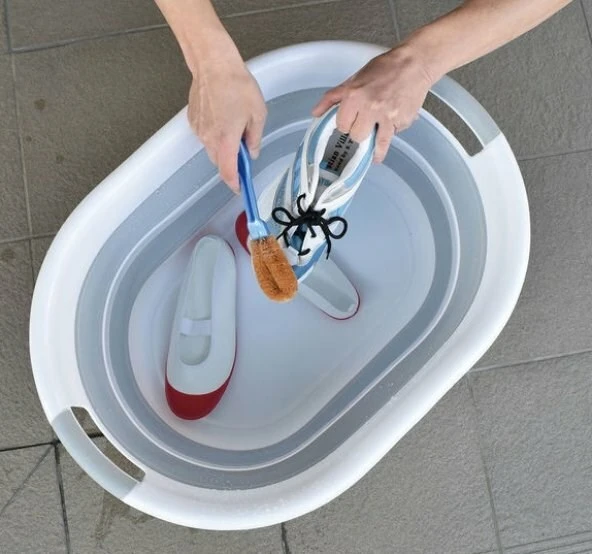 Organizer Katlanabilir Xl Boy Çamaşır Sepeti Oyuncak Sepeti 37 litre - Resim 3